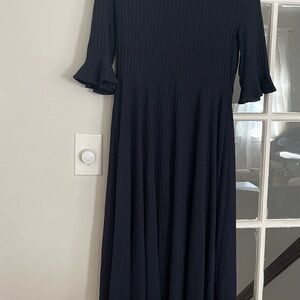 SHEIN Navy Long Sleeve Dress